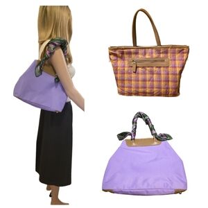 Rare OCABA/Abaco Paris Reversible Purple Shoulder Bag – Made in France